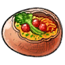 隼鸡蛋烤蔬菜