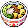 弹球卤肉饭